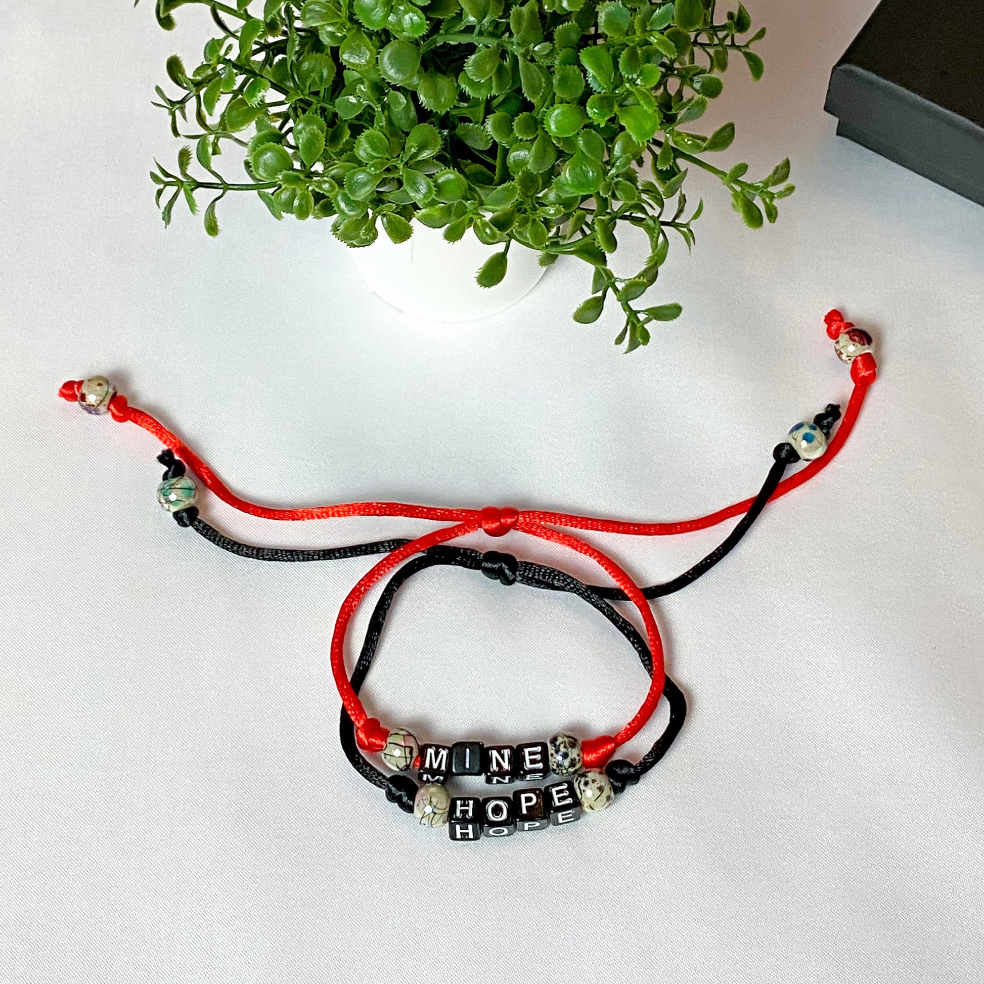 Personalised Satin Cord Slip Knot Adjustable Bracelet – Afribix