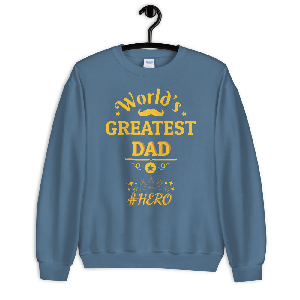 World's Greatest Dad Comfy Longsleeve Sweatshirt