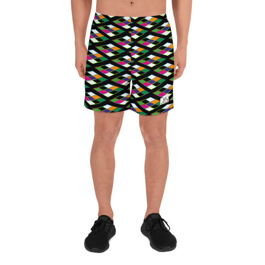 AfriBix Pyramid Print Men's Athletic Shorts
