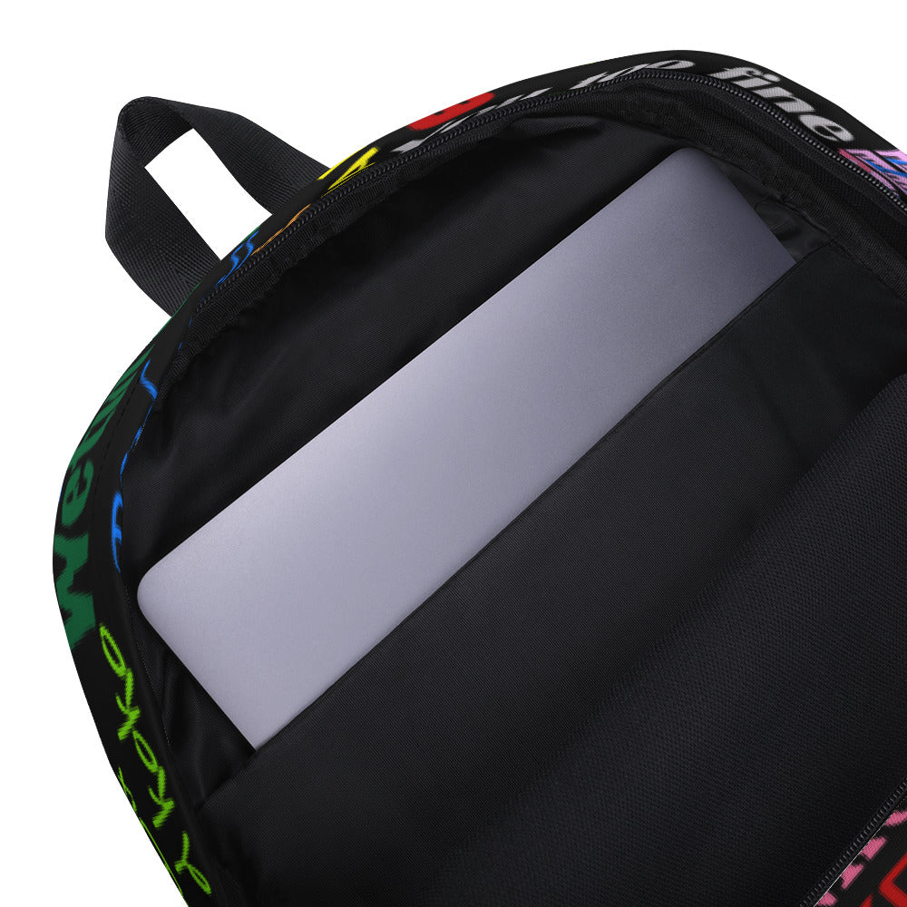 AfriBix Pidgin Print Laptop Backpack