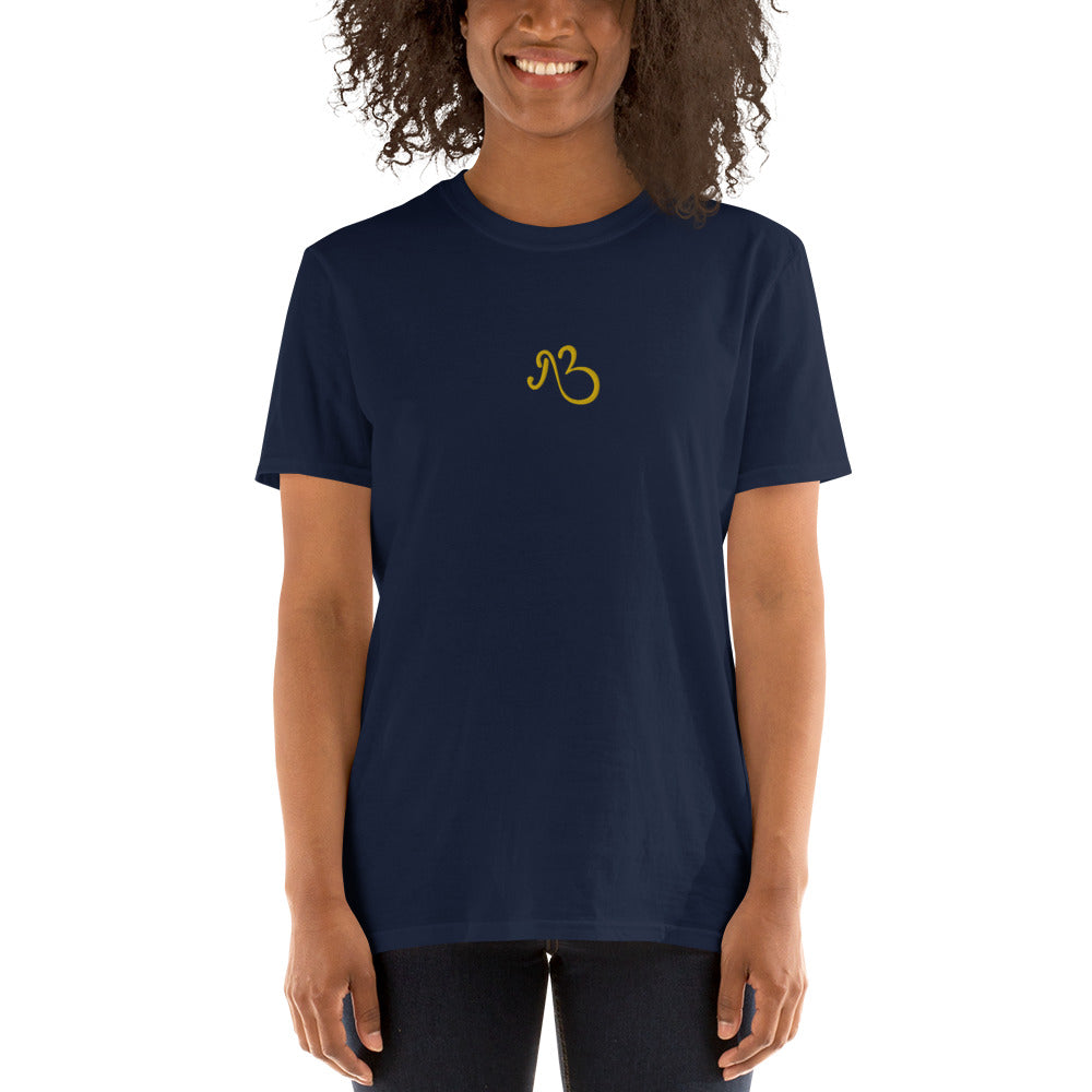 AfriBix Classic Embroidered Short-Sleeve Unisex T-Shirt