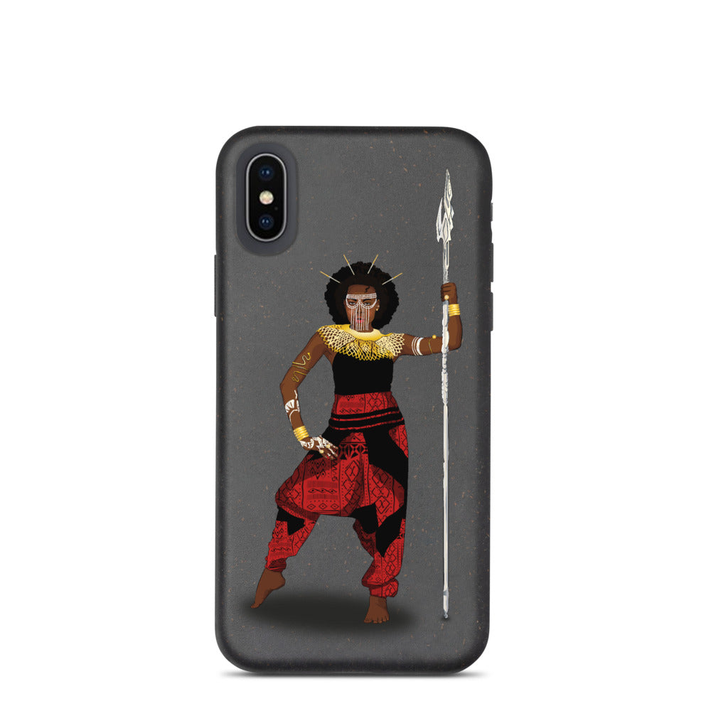 AfriBix Warrior African Queen Anti-shock Biodegradable iPhone case