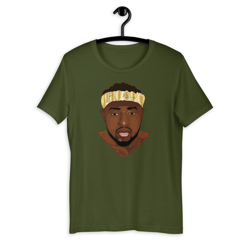 AfriBix Warrior African King Portrait Short-Sleeve Unisex T-Shirt