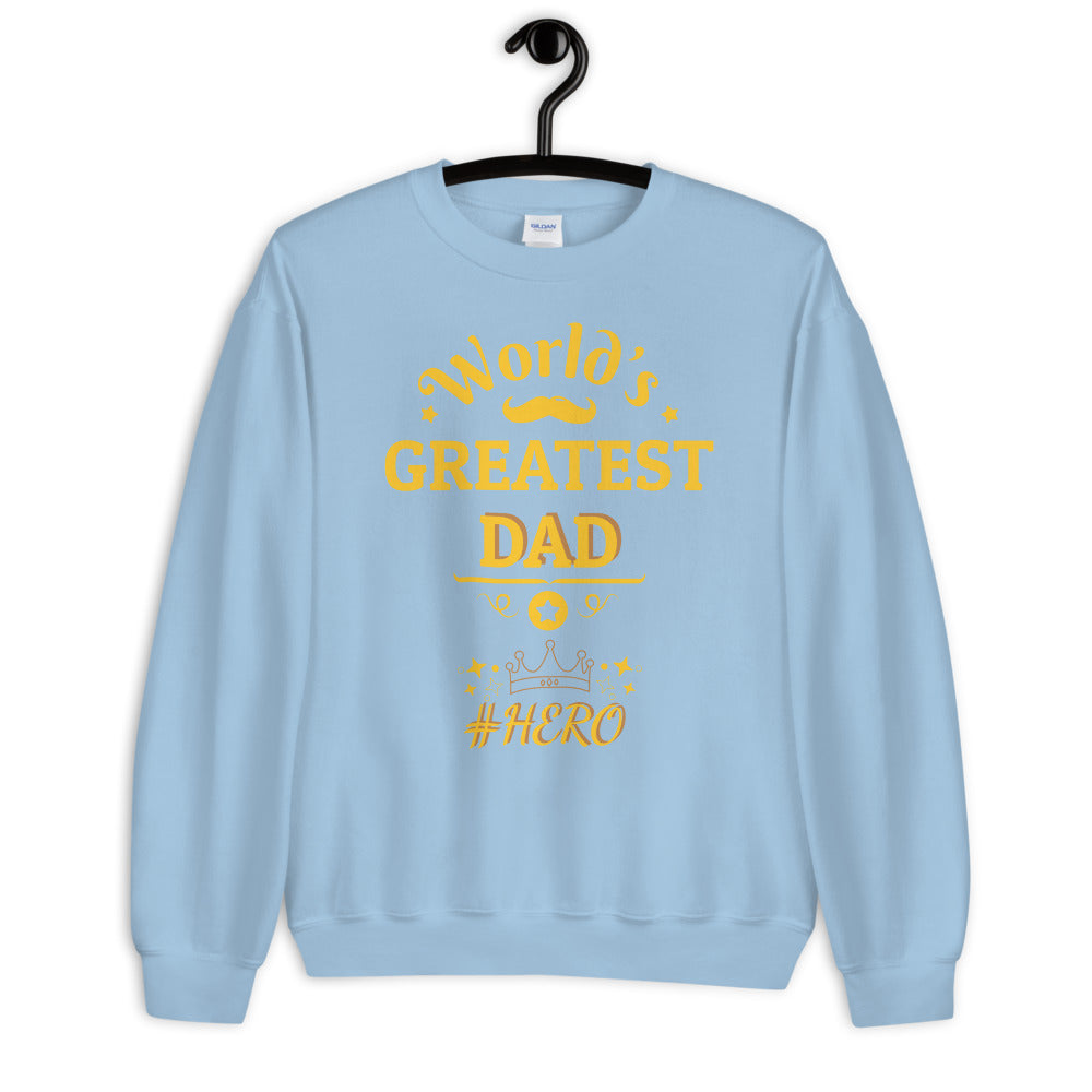 World's Greatest Dad Comfy Longsleeve Sweatshirt