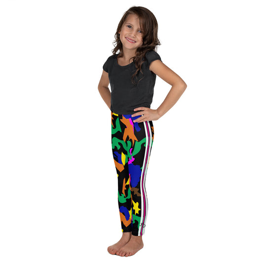 AfriBix Camo Kid's Leggings - Black