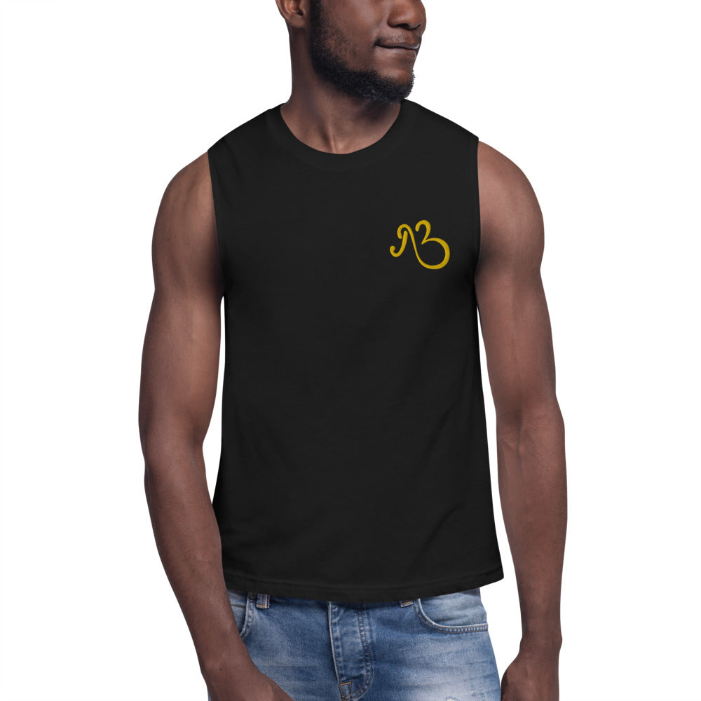 AfriBix Classic Embroidered Unisex Muscle Shirt