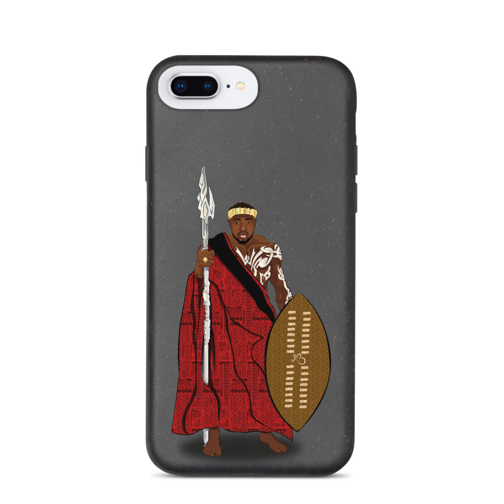 AfriBix Warrior African King Anti-shock Biodegradable iPhone case