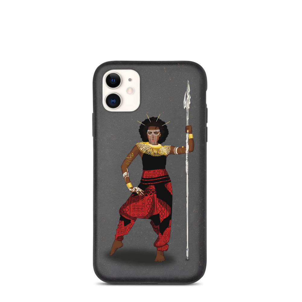 AfriBix Warrior African Queen Anti-shock Biodegradable iPhone case