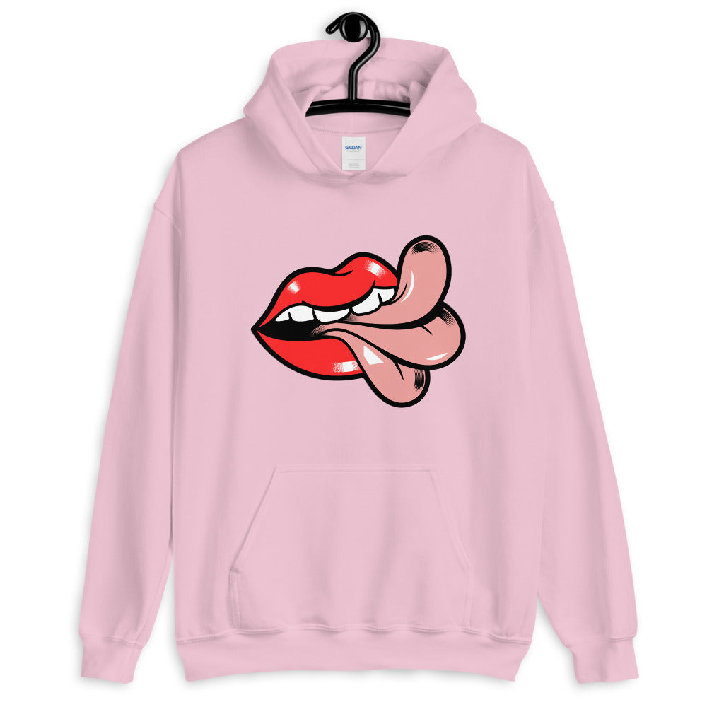 Cheeky Graphic Mouth & Tongue Comfortable Unisex Hoodie