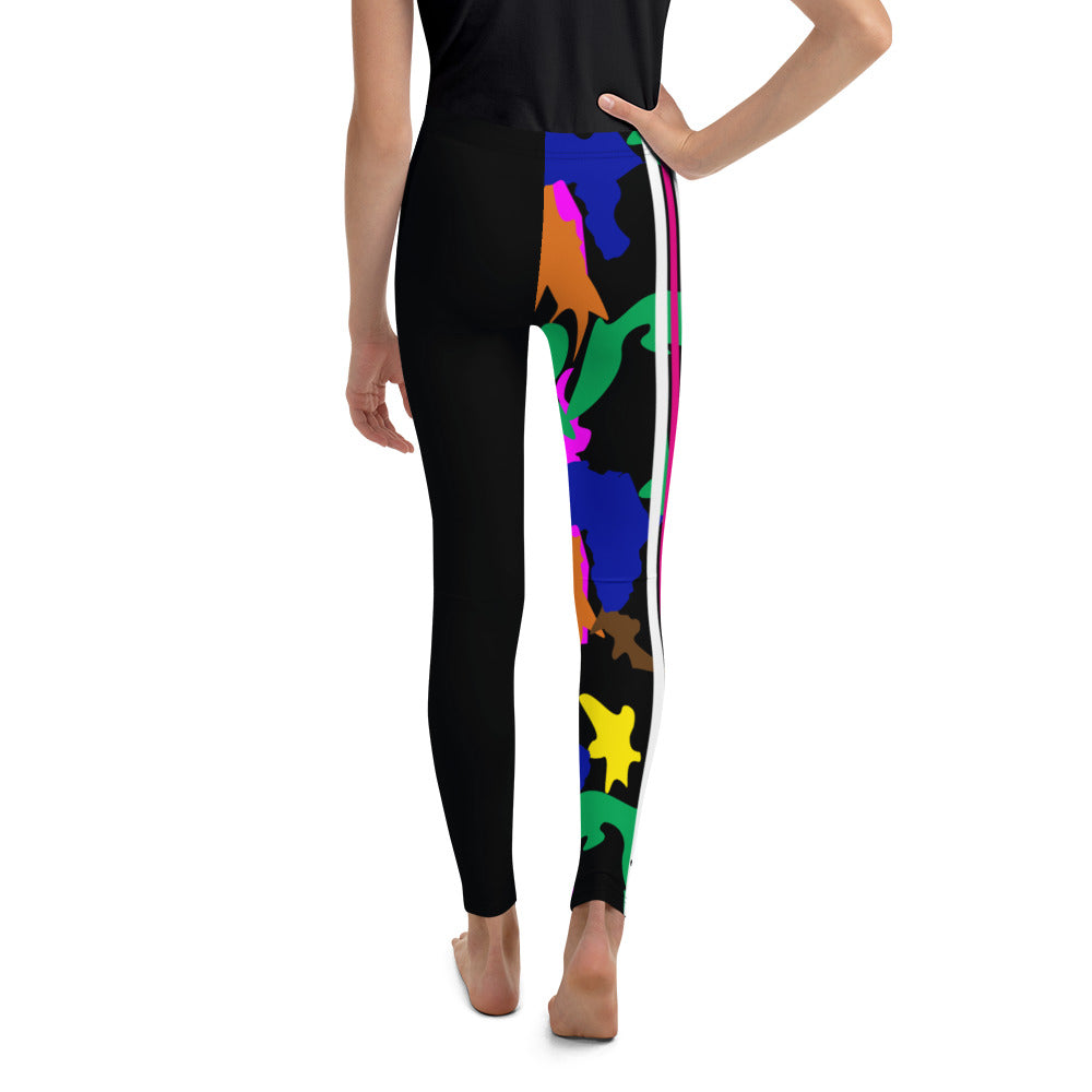 AfriBix Camo Youth Leggings - Noir