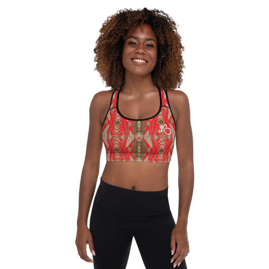 Cathedral Print Padded Sports Bra