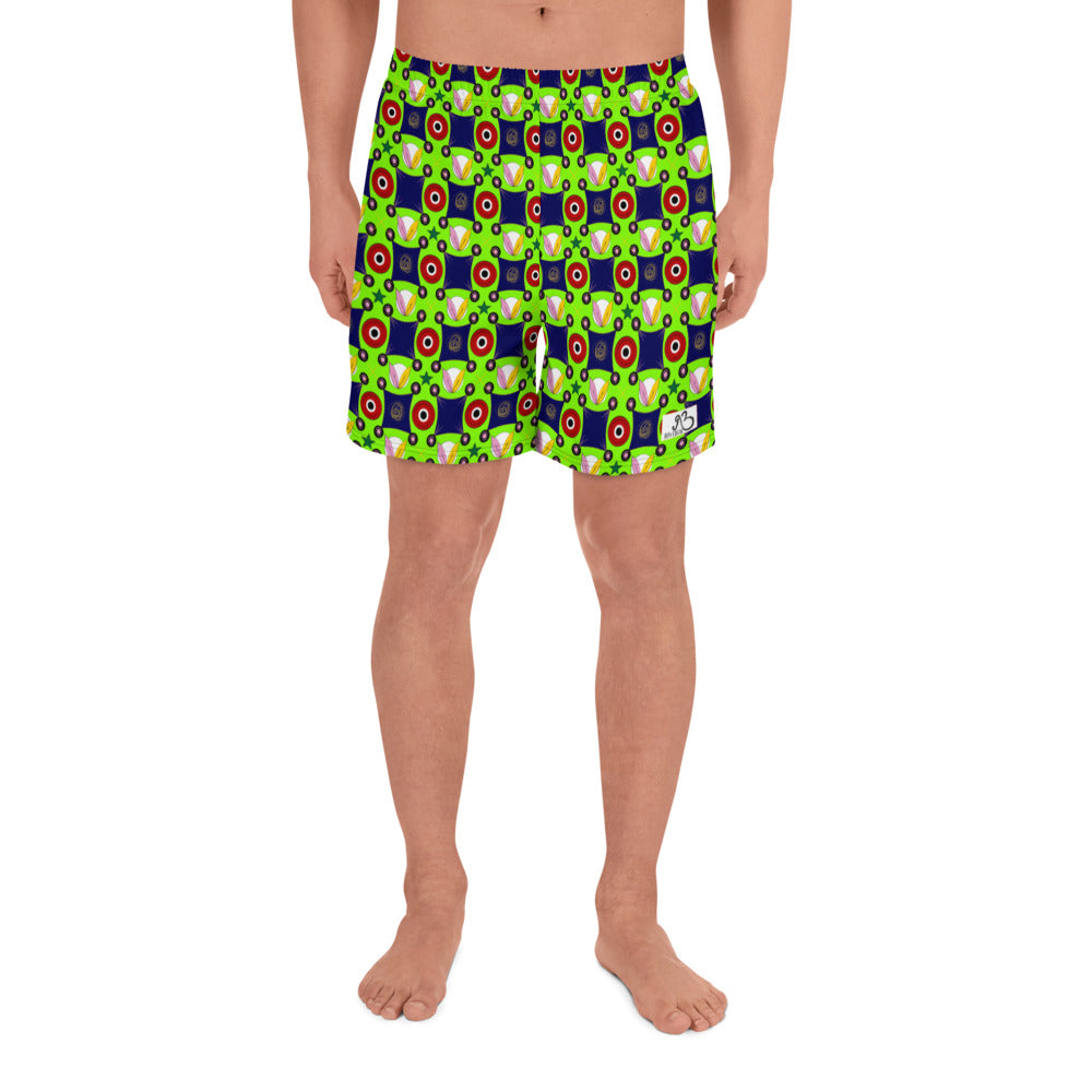 Fluorescent Inception Men's Athletic Shorts