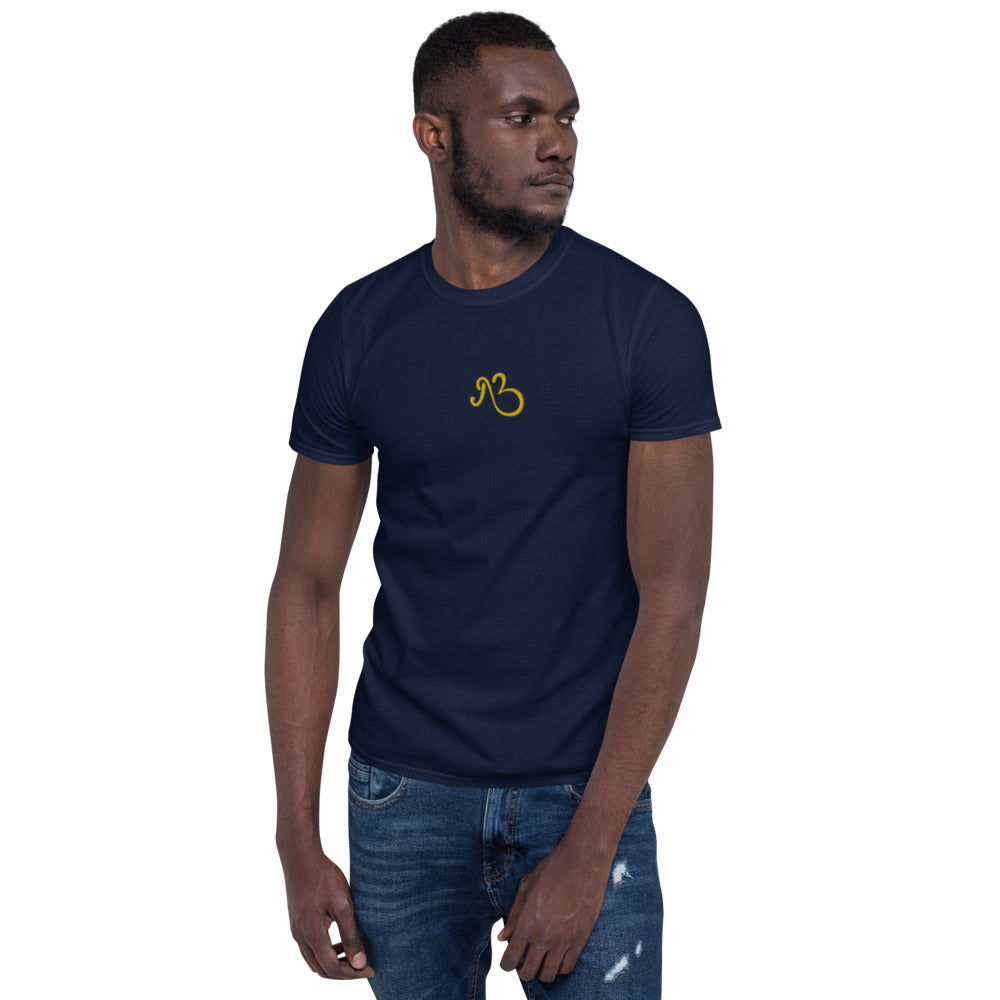 AfriBix Classic Embroidered Short-Sleeve Unisex T-Shirt