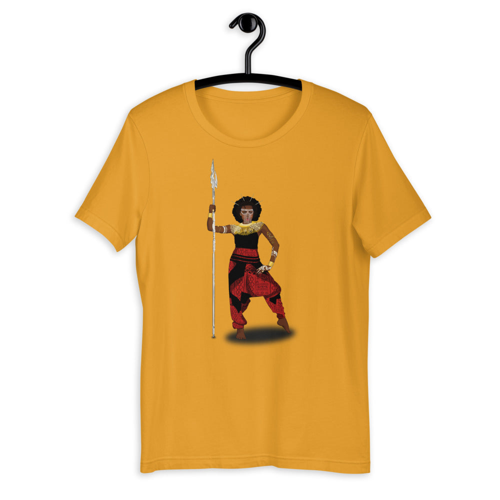 AfriBix Warrior African Queen Short-Sleeve Unisex T-Shirt