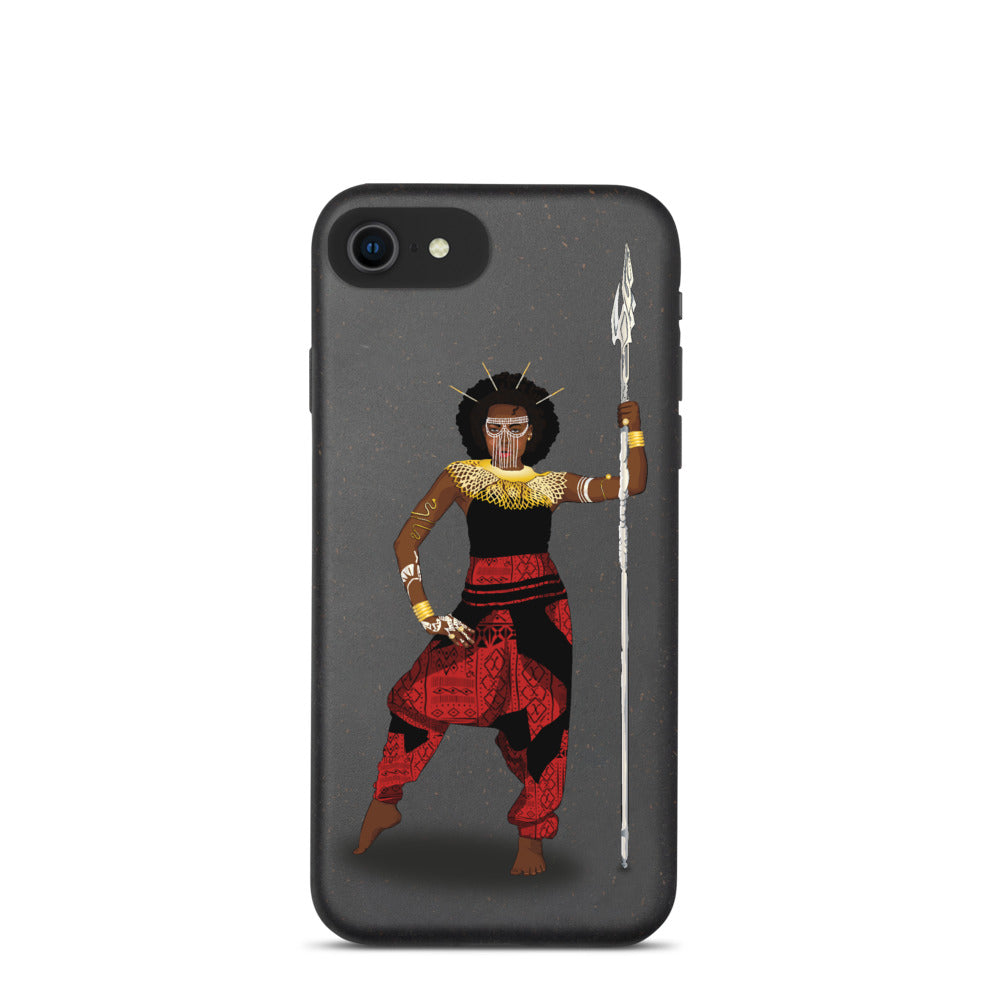 AfriBix Warrior African Queen Anti-shock Biodegradable iPhone case