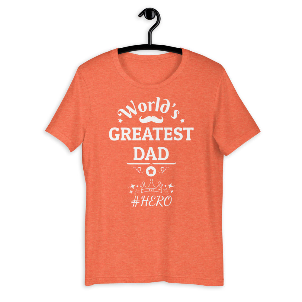 Worlds Greatest Dad Short-Sleeve Unisex T-Shirt - Dark Colours