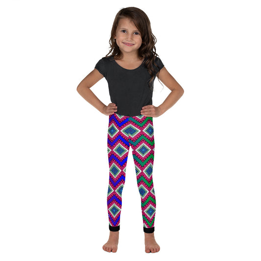 Quadrangle Print Kid's Leggings