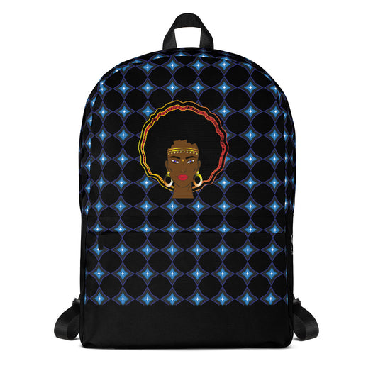 AfriBix Warrior Starz Print Laptop Backpack