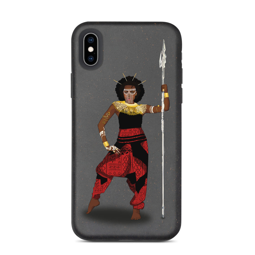 AfriBix Warrior African Queen Anti-shock Biodegradable iPhone case