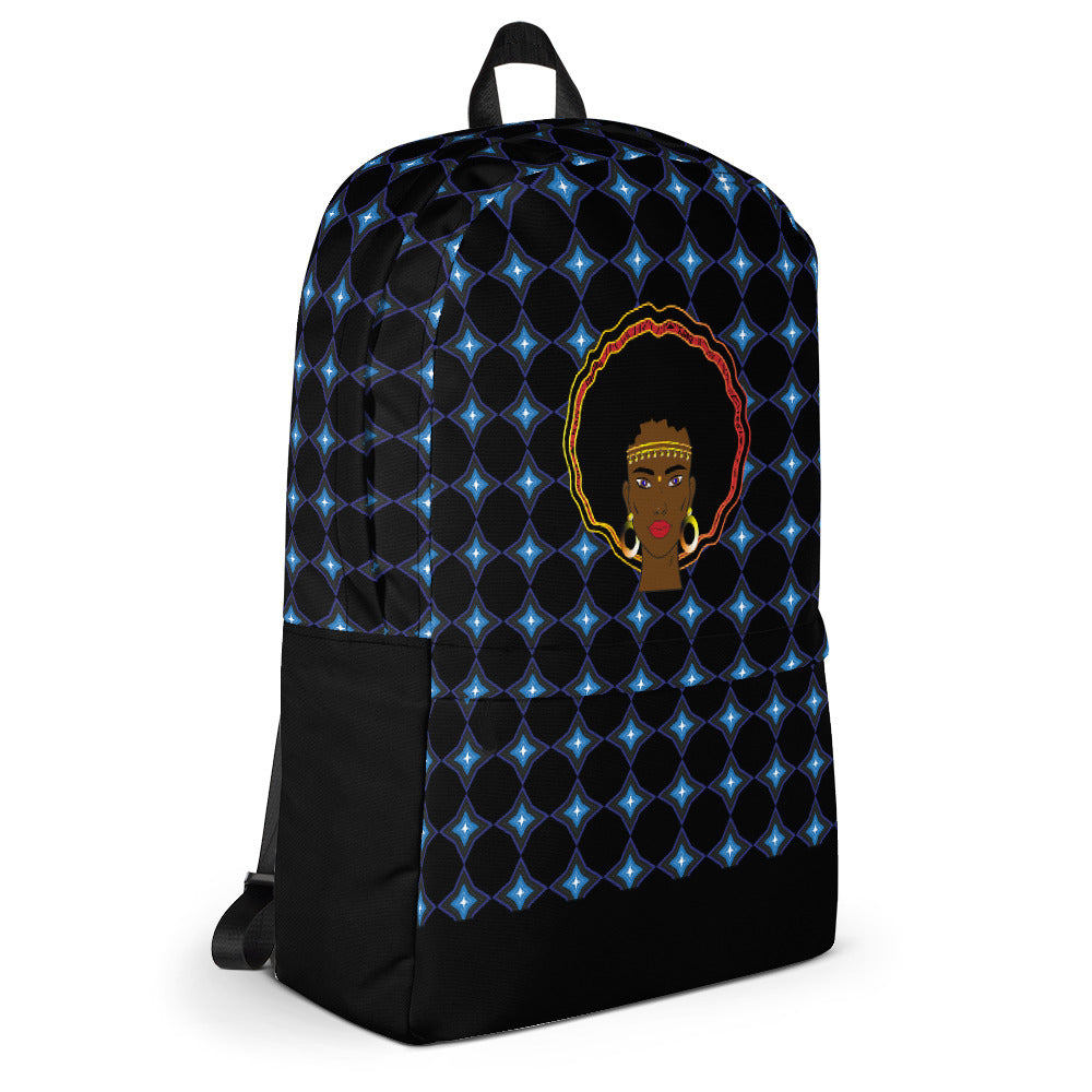 AfriBix Warrior Starz Print Laptop Backpack