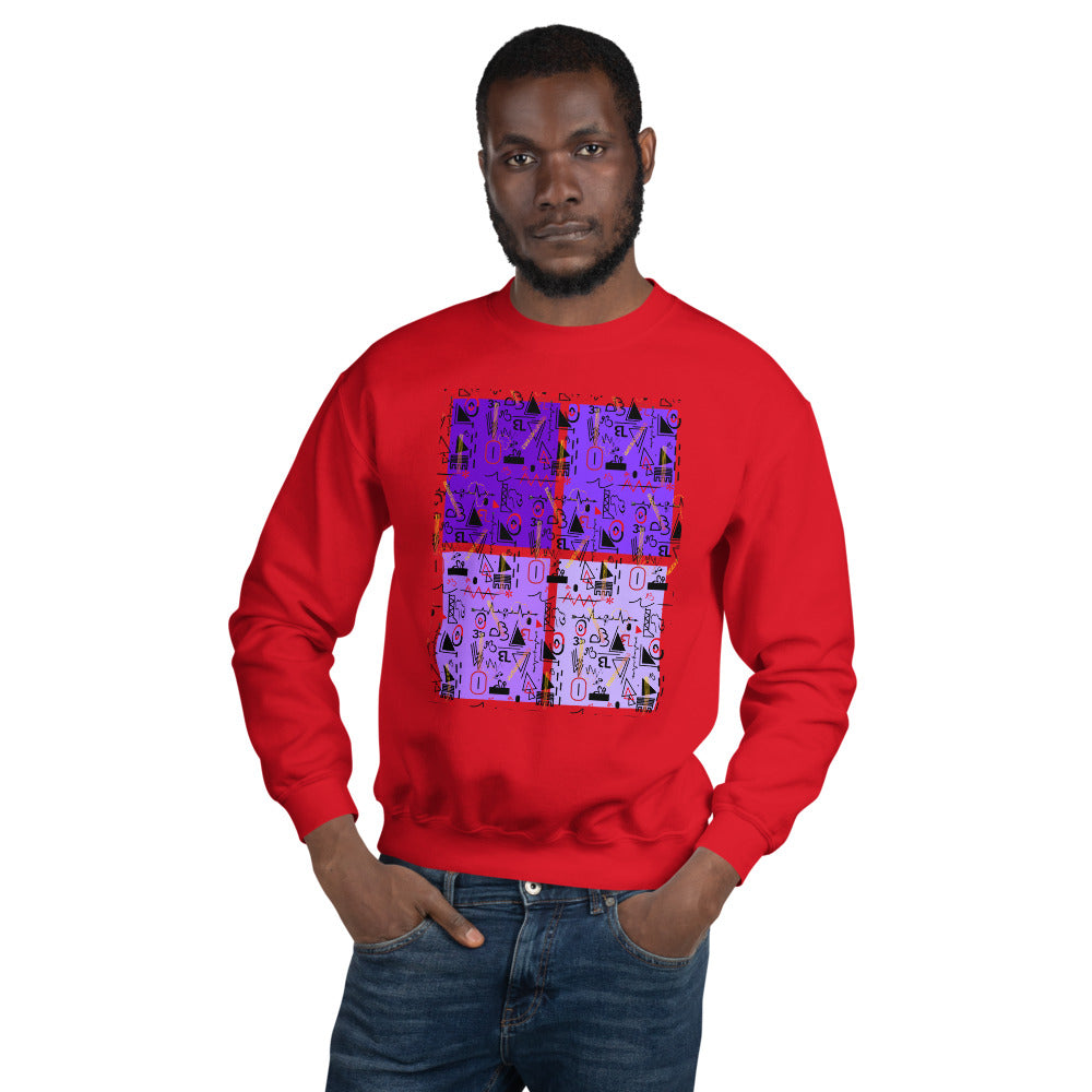 AfriBix Linear Print Graphic Unisex Sweatshirt