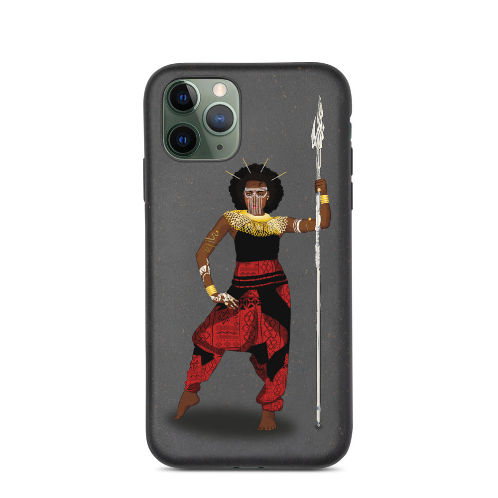 AfriBix Warrior African Queen Anti-shock Biodegradable iPhone case