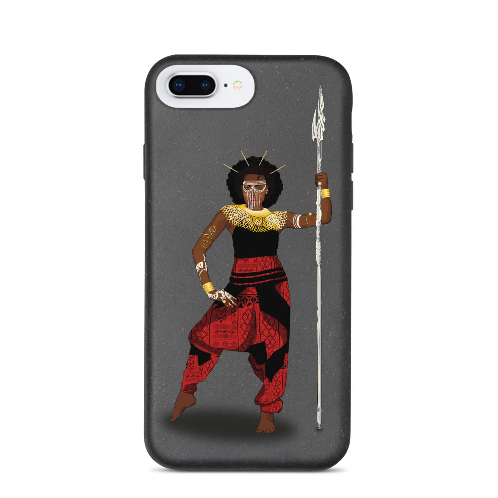 AfriBix Warrior African Queen Anti-shock Biodegradable iPhone case