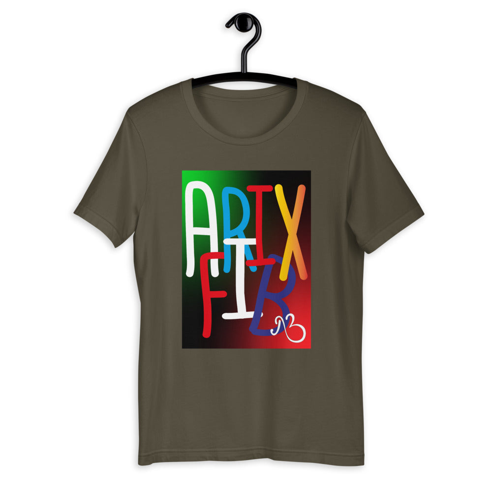 AfriBix Collage Galaxy Print Short-Sleeve Unisex T-Shirt