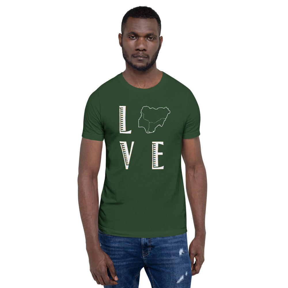 I LoVe Naija Short-Sleeve Unisex T-Shirt