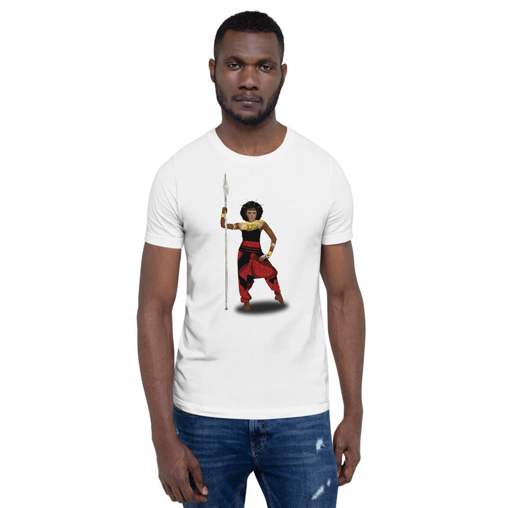 AfriBix Warrior African Queen Short-Sleeve Unisex T-Shirt