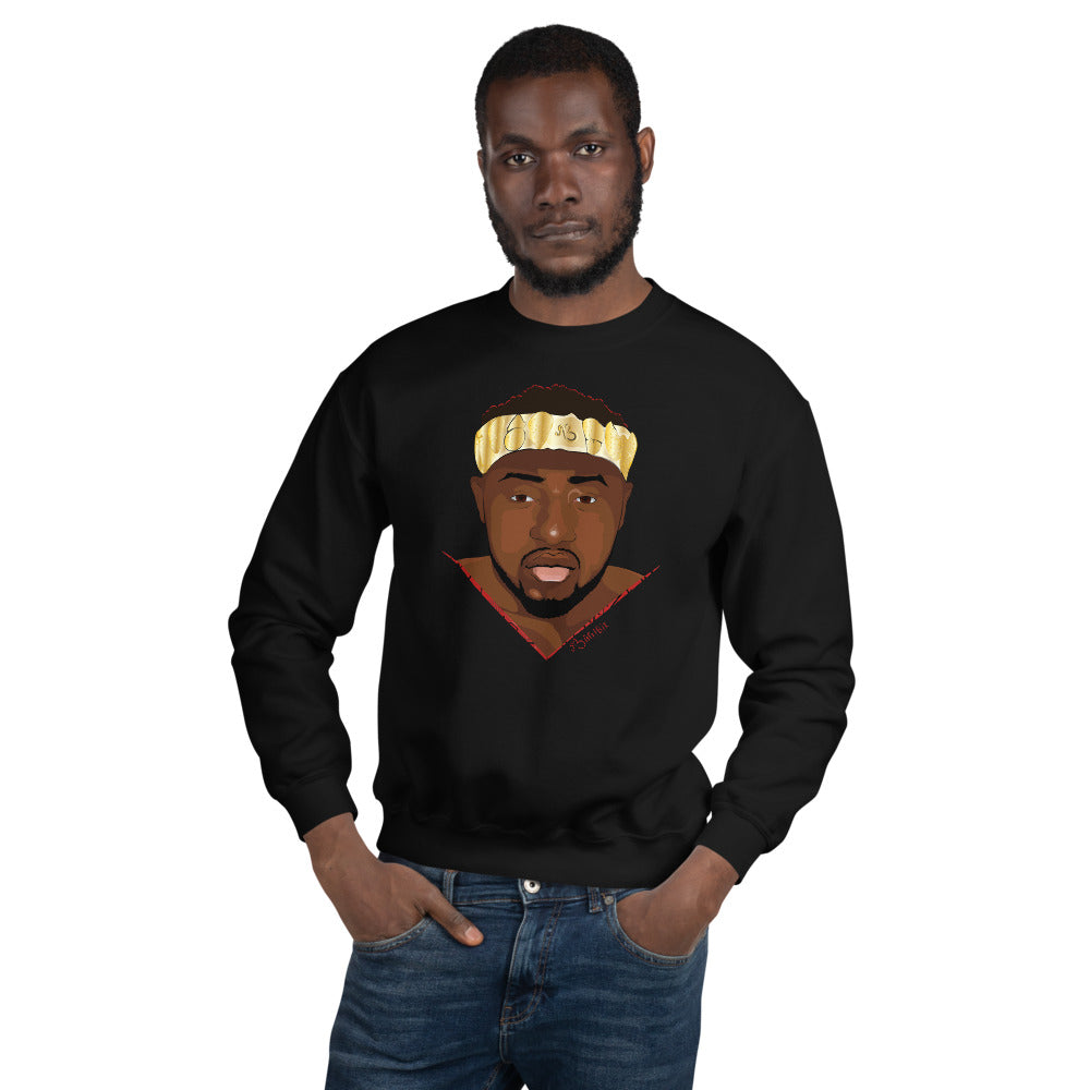 AfriBix Warrior African King Portrait Unisex Sweatshirt