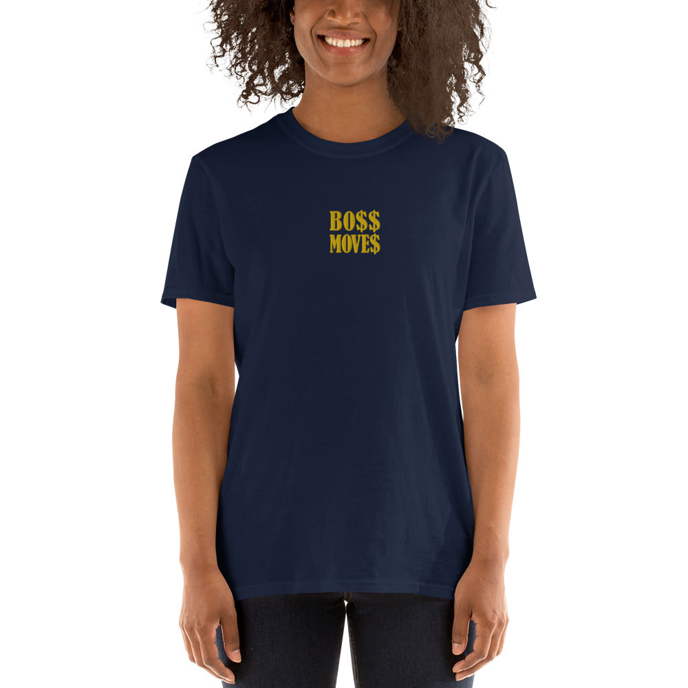 Boss Moves Embroidered Short-Sleeve Unisex T-Shirt