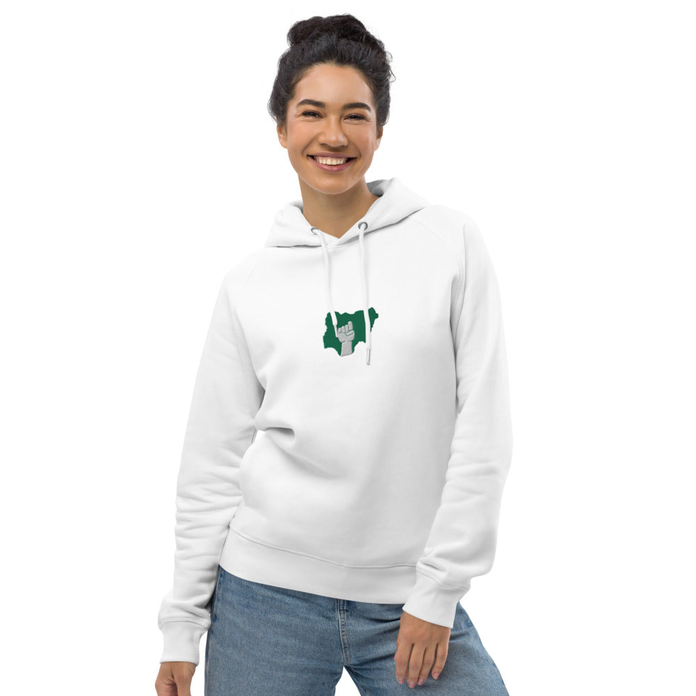 Naija Pride Embroidered Organic Unisex pullover hoodie