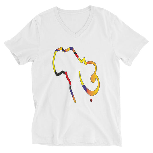 Sounds of Africa Gallery Print Unisex V-Neck T-Shirt