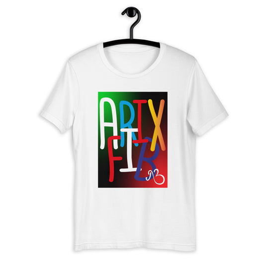 AfriBix Collage Galaxy Print Short-Sleeve Unisex T-Shirt