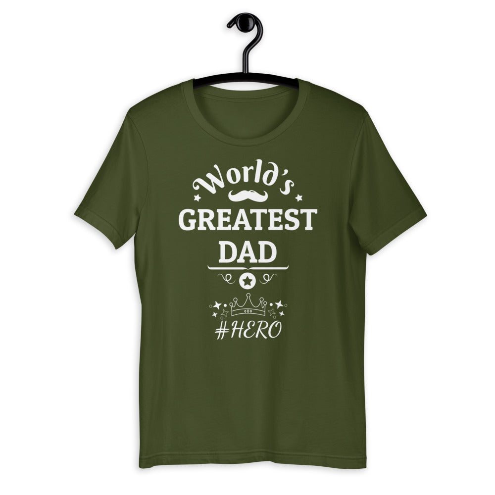 Worlds Greatest Dad Short-Sleeve Unisex T-Shirt - Dark Colours