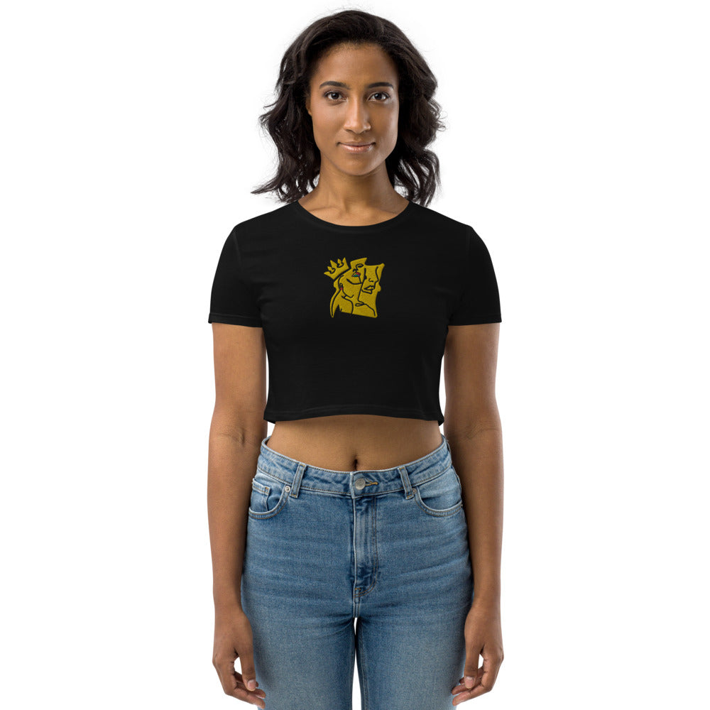 My Sista's Keeper Embroidered Organic Crop Top
