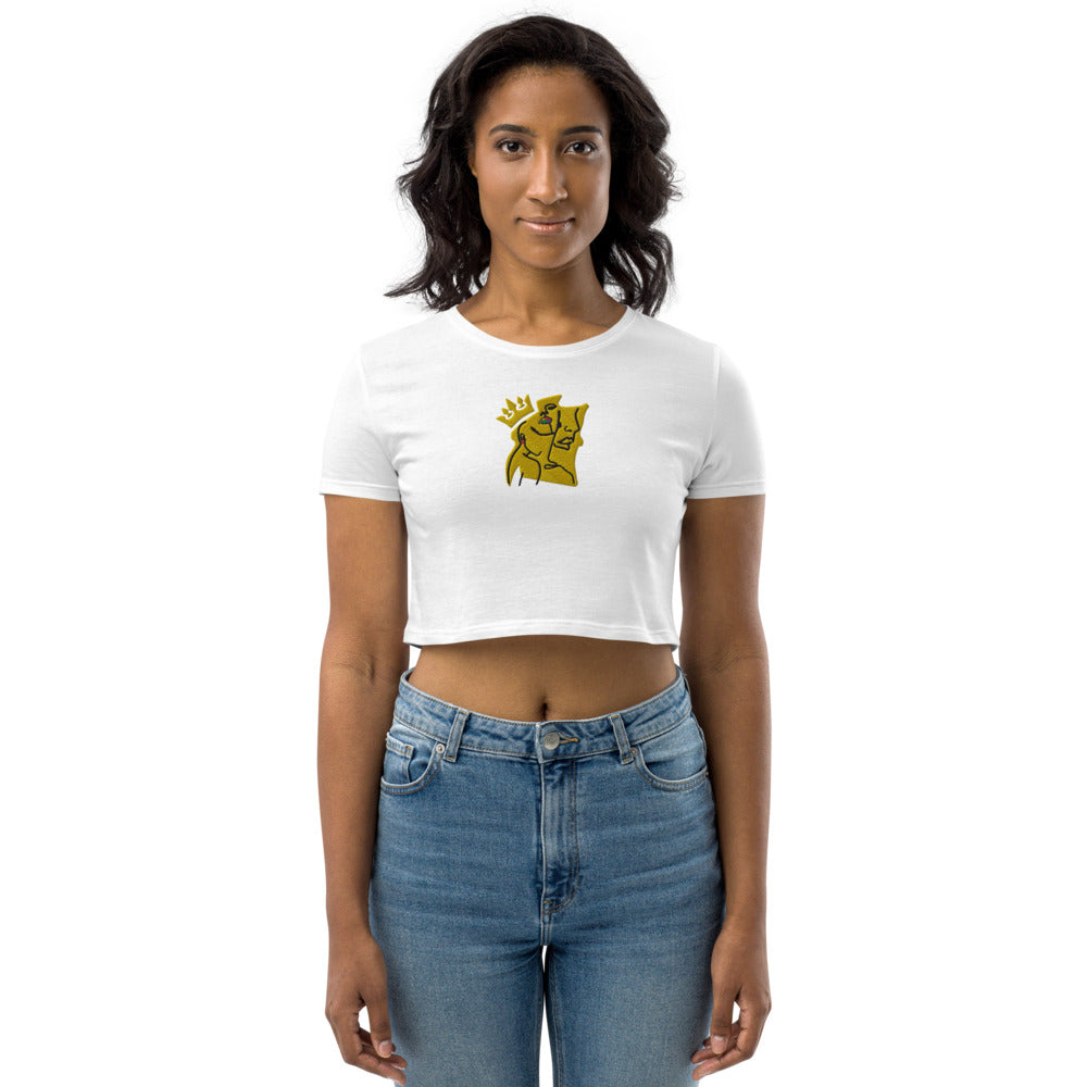 My Sista's Keeper Embroidered Organic Crop Top