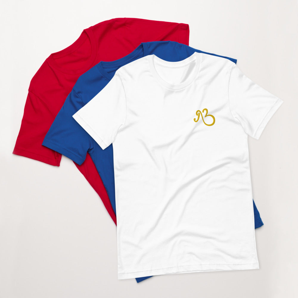 AfriBix Classic Embroidered Short-sleeve unisex t-shirt