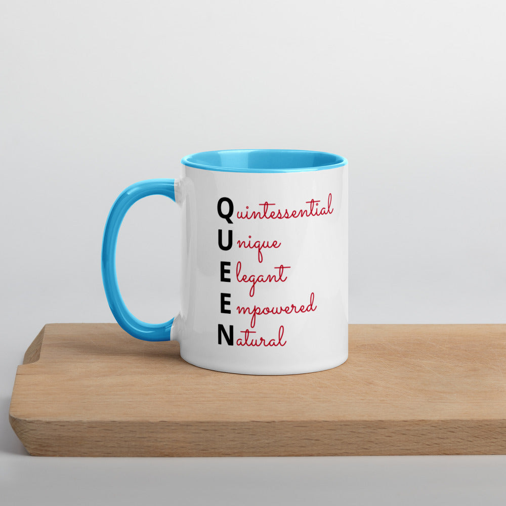 Queen's Heritage Two Tone Mug with Color Inside