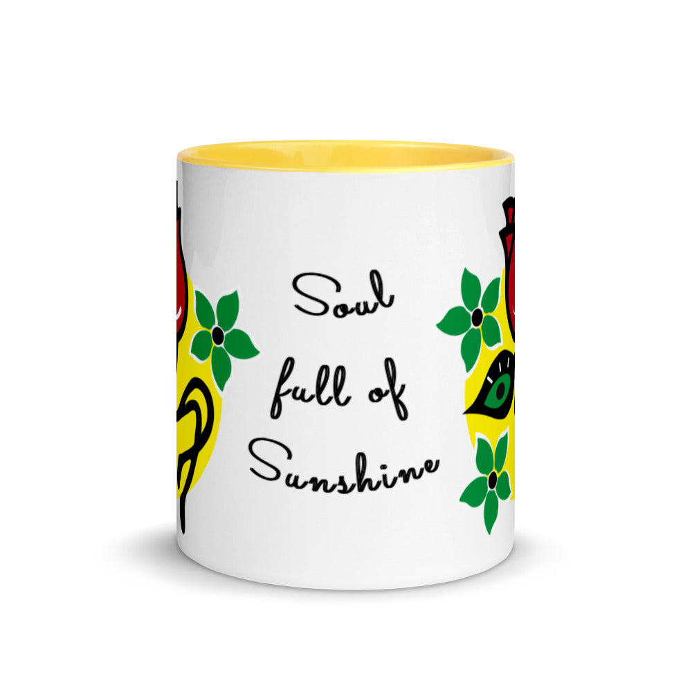 Soul full of Sunshine Two toned Mug with Color Inside